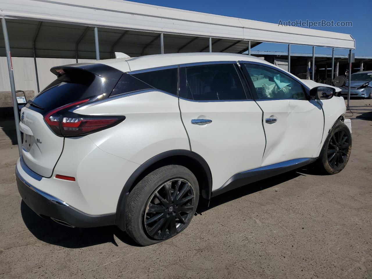 2021 Nissan Murano Sl White vin: 5N1AZ2CJ1MC147535