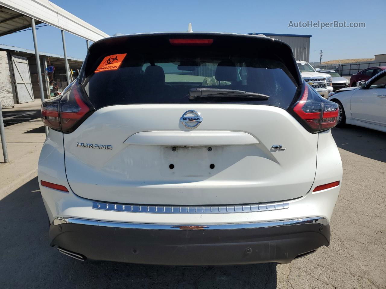 2021 Nissan Murano Sl White vin: 5N1AZ2CJ1MC147535