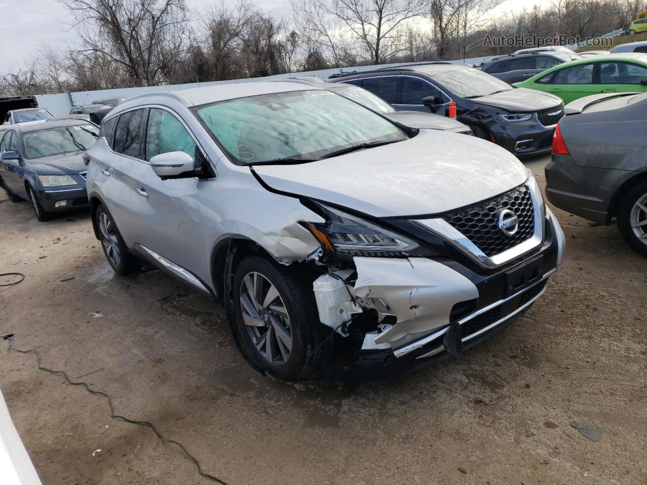 2021 Nissan Murano Sl Silver vin: 5N1AZ2CJ3MC139307