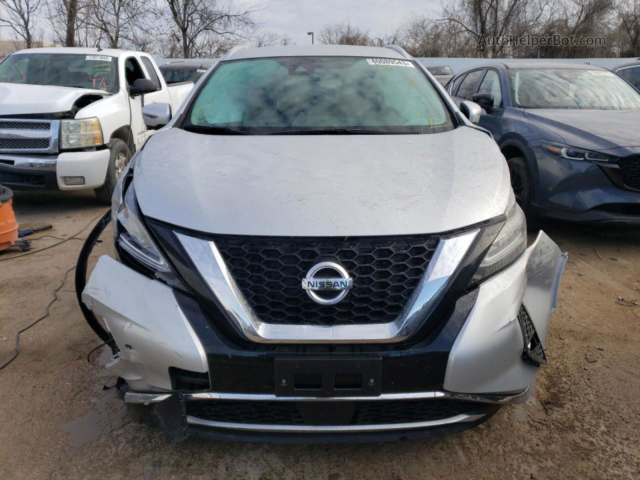 2021 Nissan Murano Sl Silver vin: 5N1AZ2CJ3MC139307