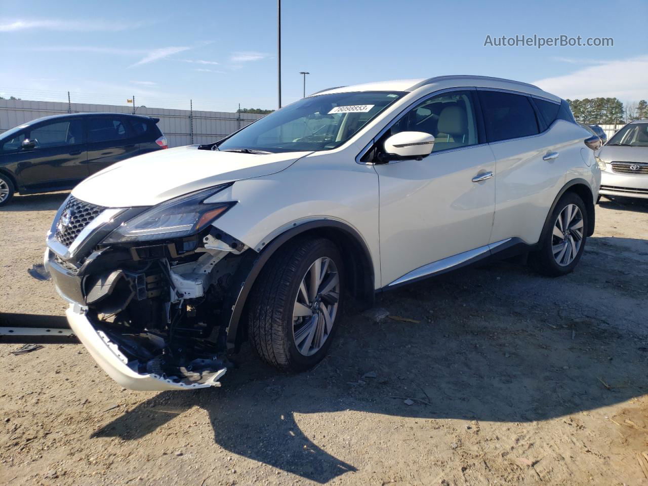 2021 Nissan Murano Sl White vin: 5N1AZ2CJ3MC141154