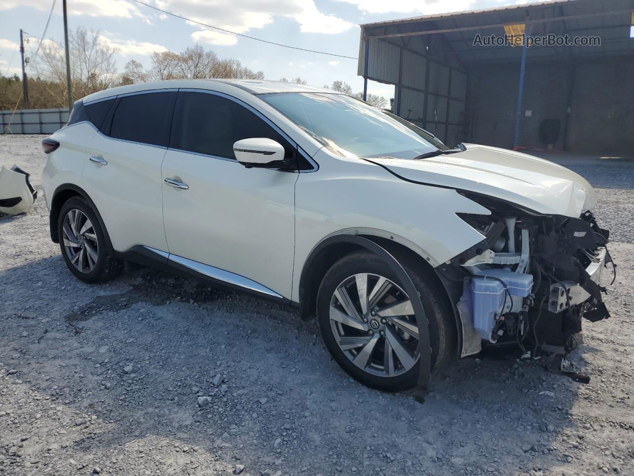 2021 Nissan Murano Sl Белый vin: 5N1AZ2CJ4MC143253