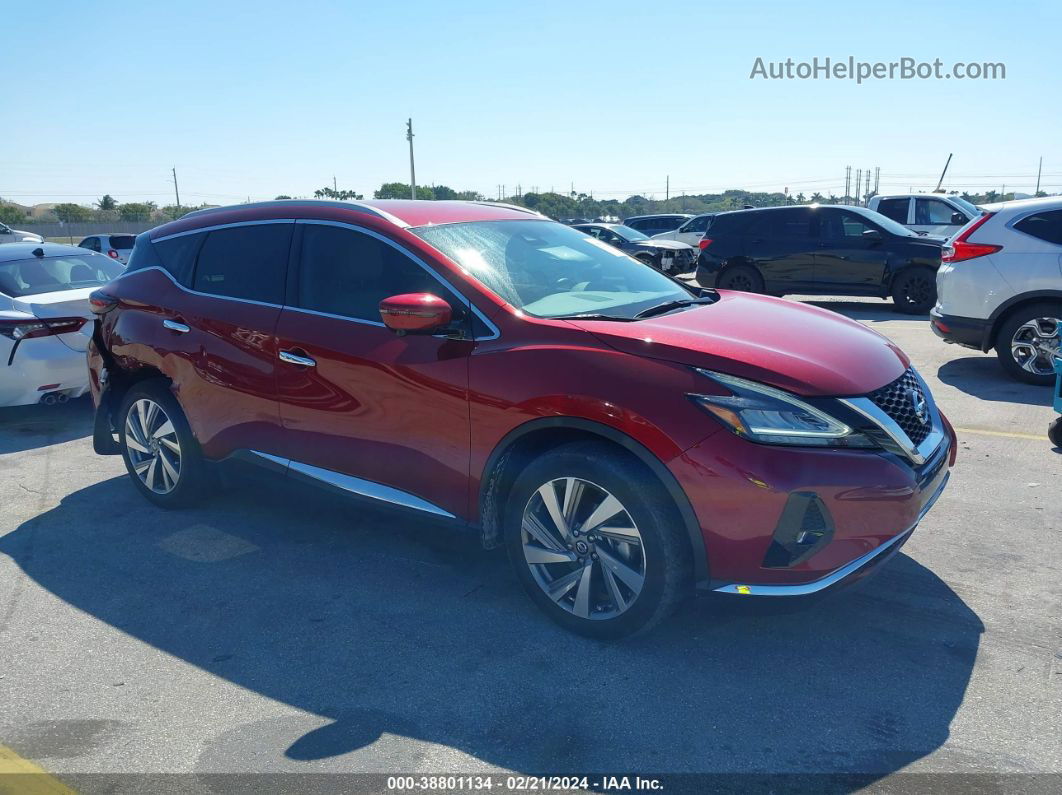 2021 Nissan Murano Sl Fwd Красный vin: 5N1AZ2CJ6MC122520