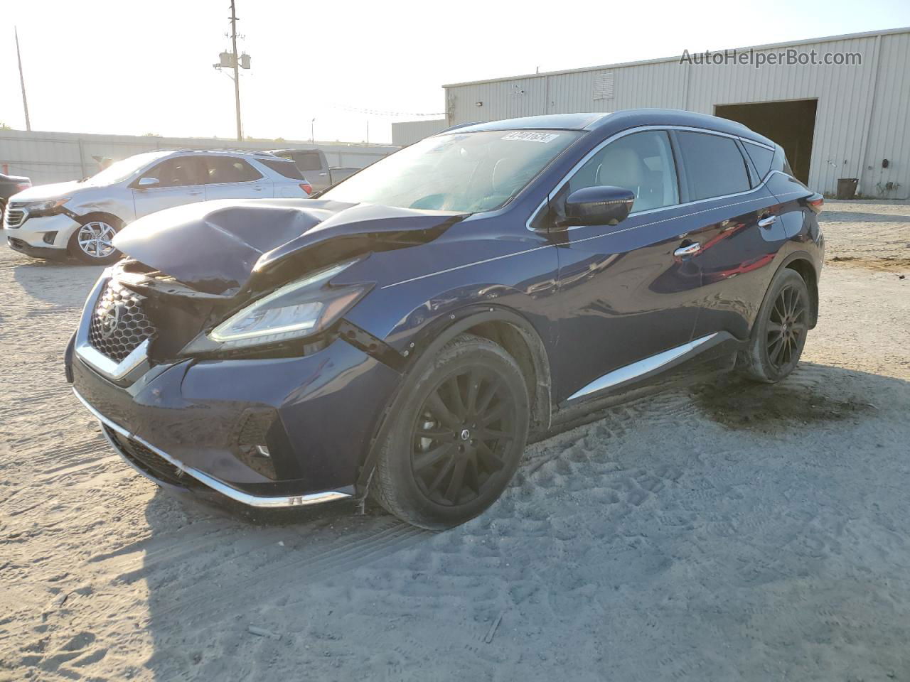 2021 Nissan Murano Sl Синий vin: 5N1AZ2CJ8MC108571