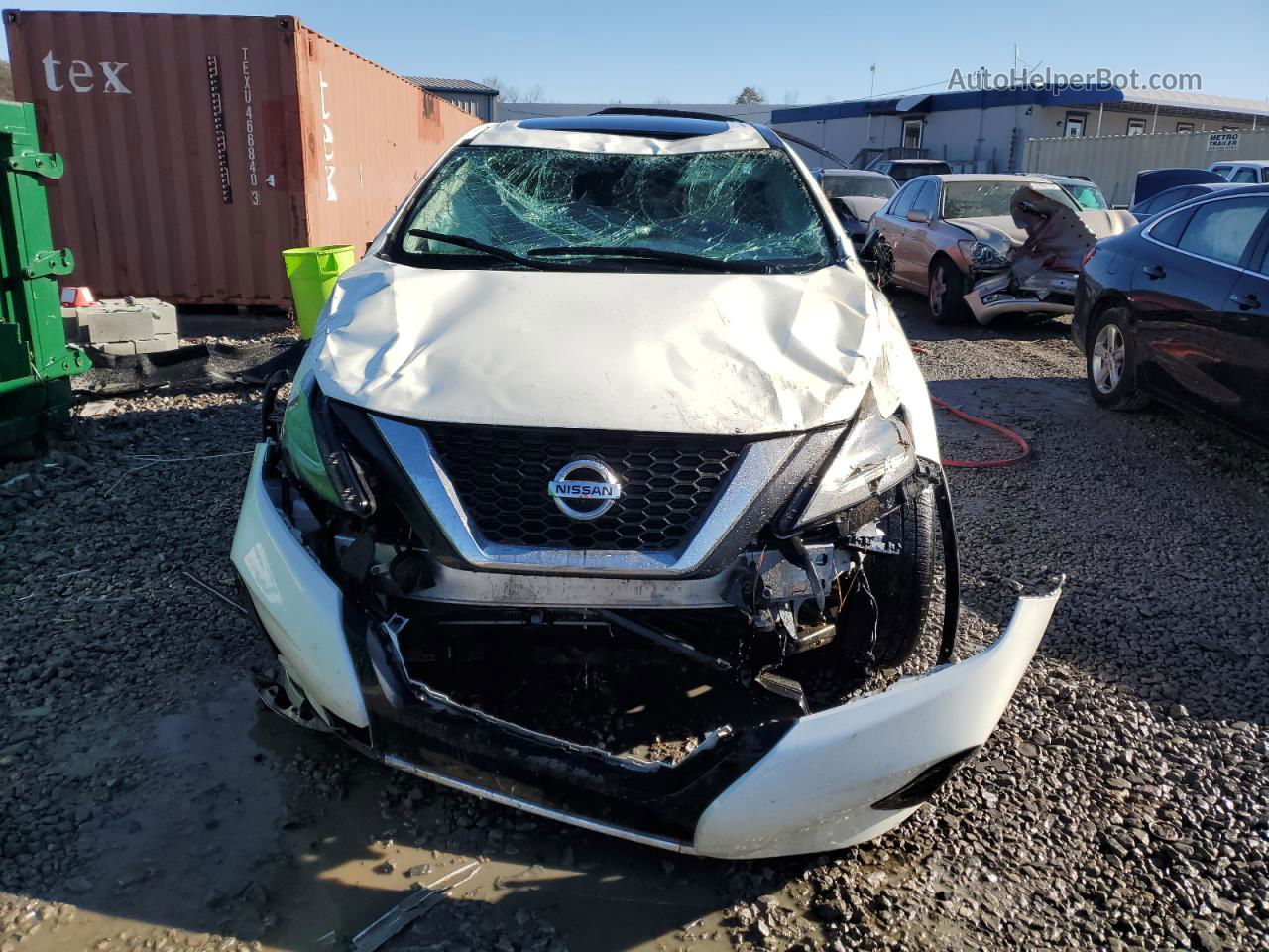 2021 Nissan Murano Sl White vin: 5N1AZ2CJ8MC131493