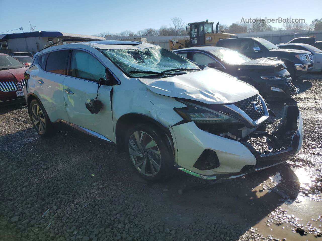 2021 Nissan Murano Sl White vin: 5N1AZ2CJ8MC131493