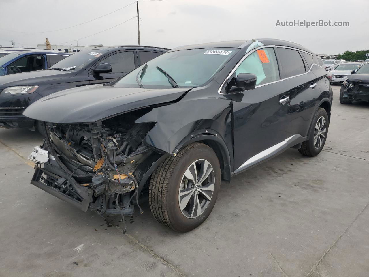 2021 Nissan Murano Sl Black vin: 5N1AZ2CJ9MC107610