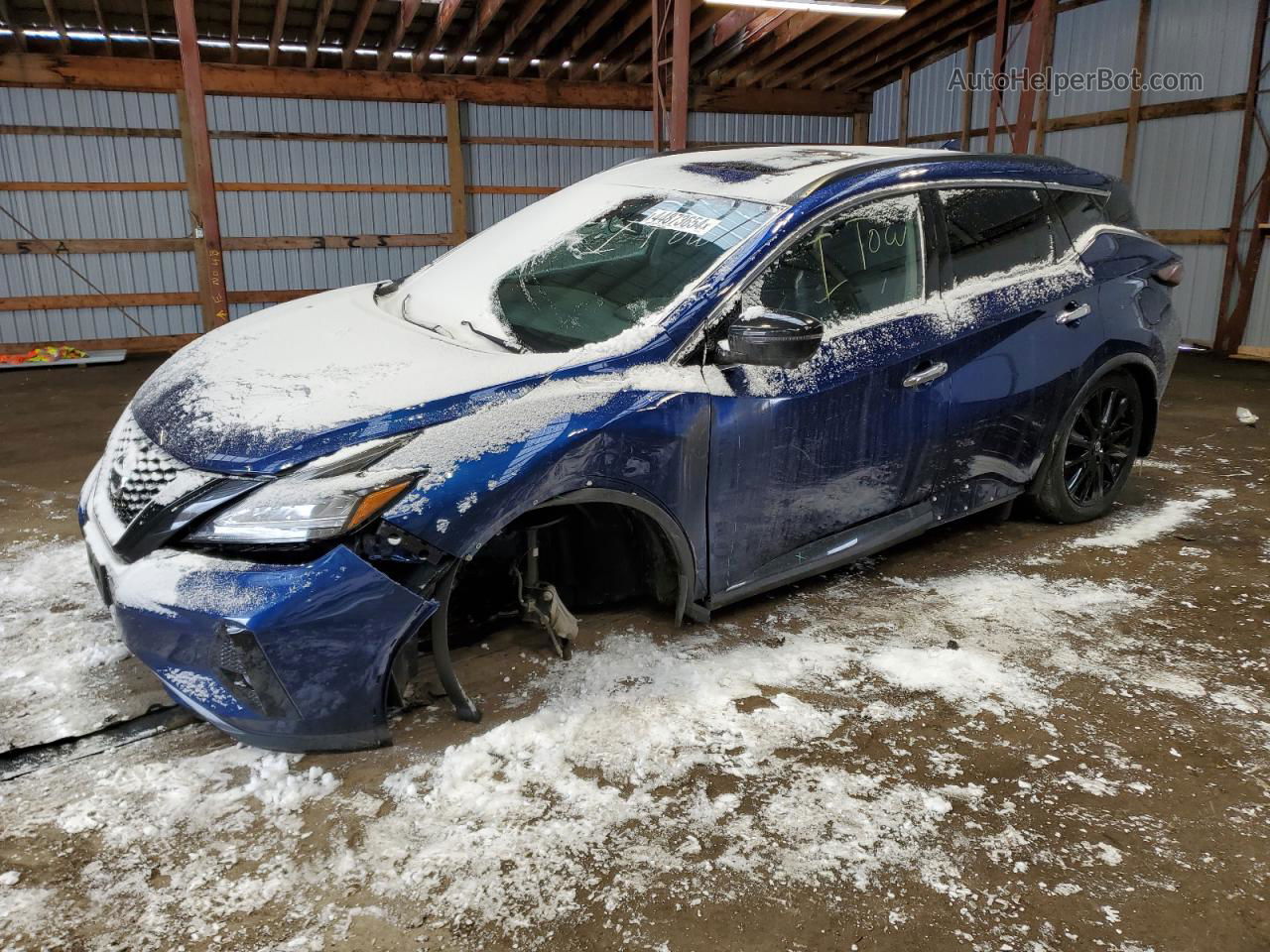 2021 Nissan Murano Sl Blue vin: 5N1AZ2CS0MC145929