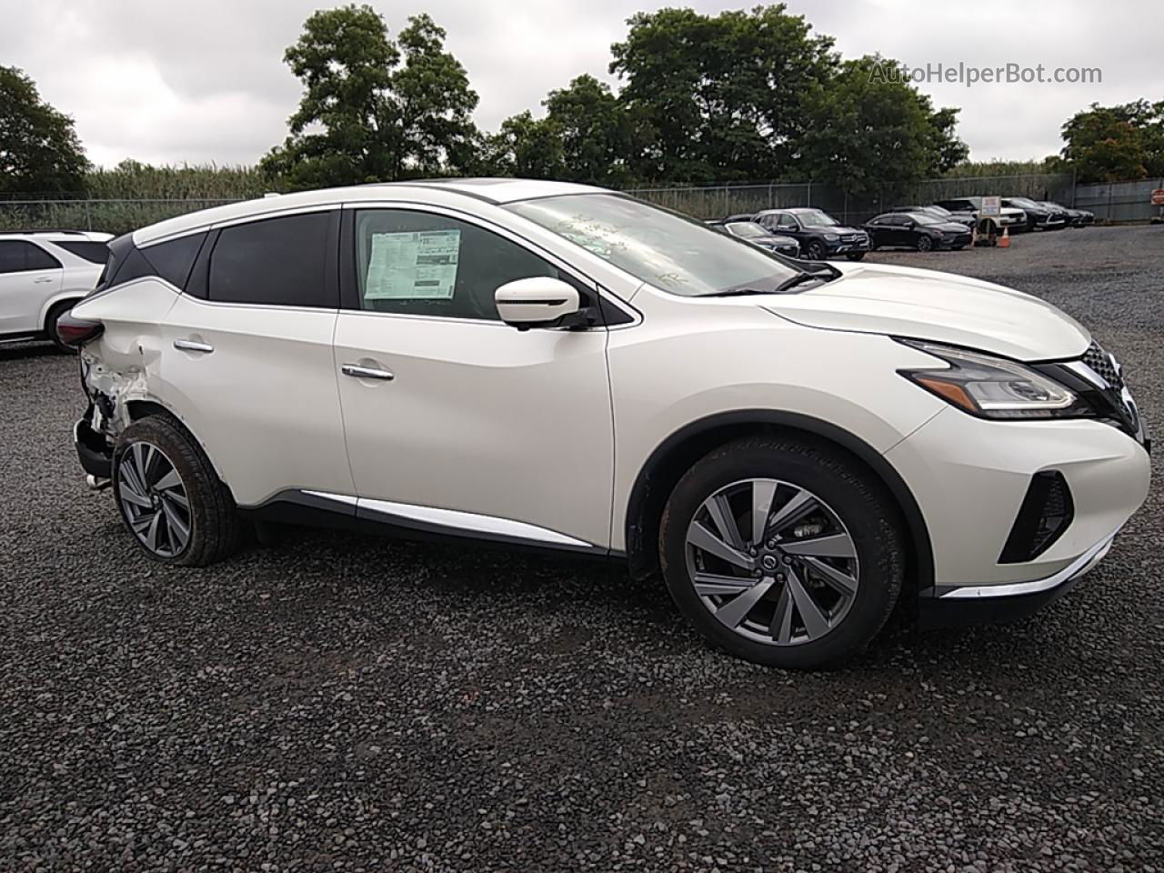 2021 Nissan Murano Sl White vin: 5N1AZ2CS0MC147065