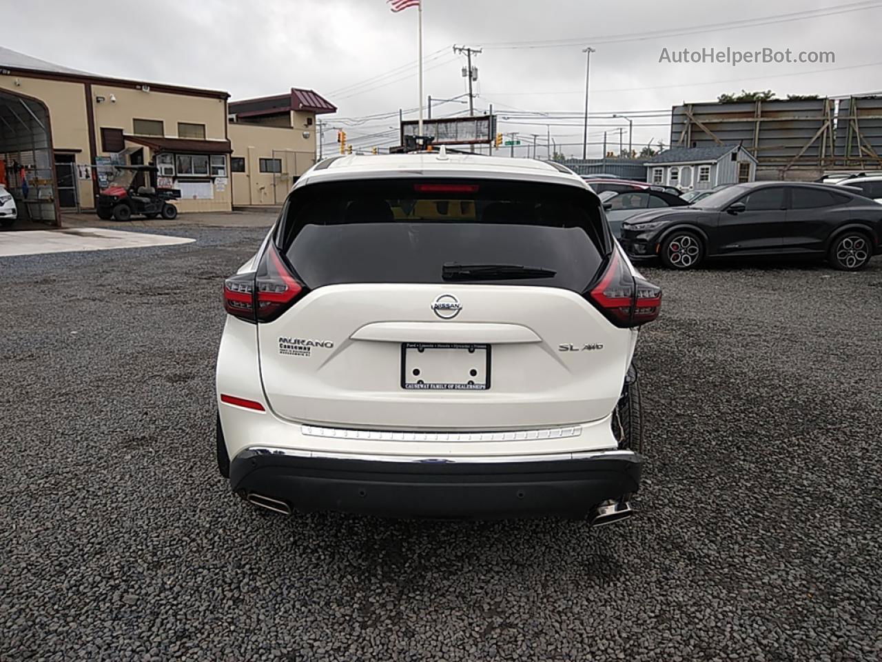 2021 Nissan Murano Sl White vin: 5N1AZ2CS0MC147065