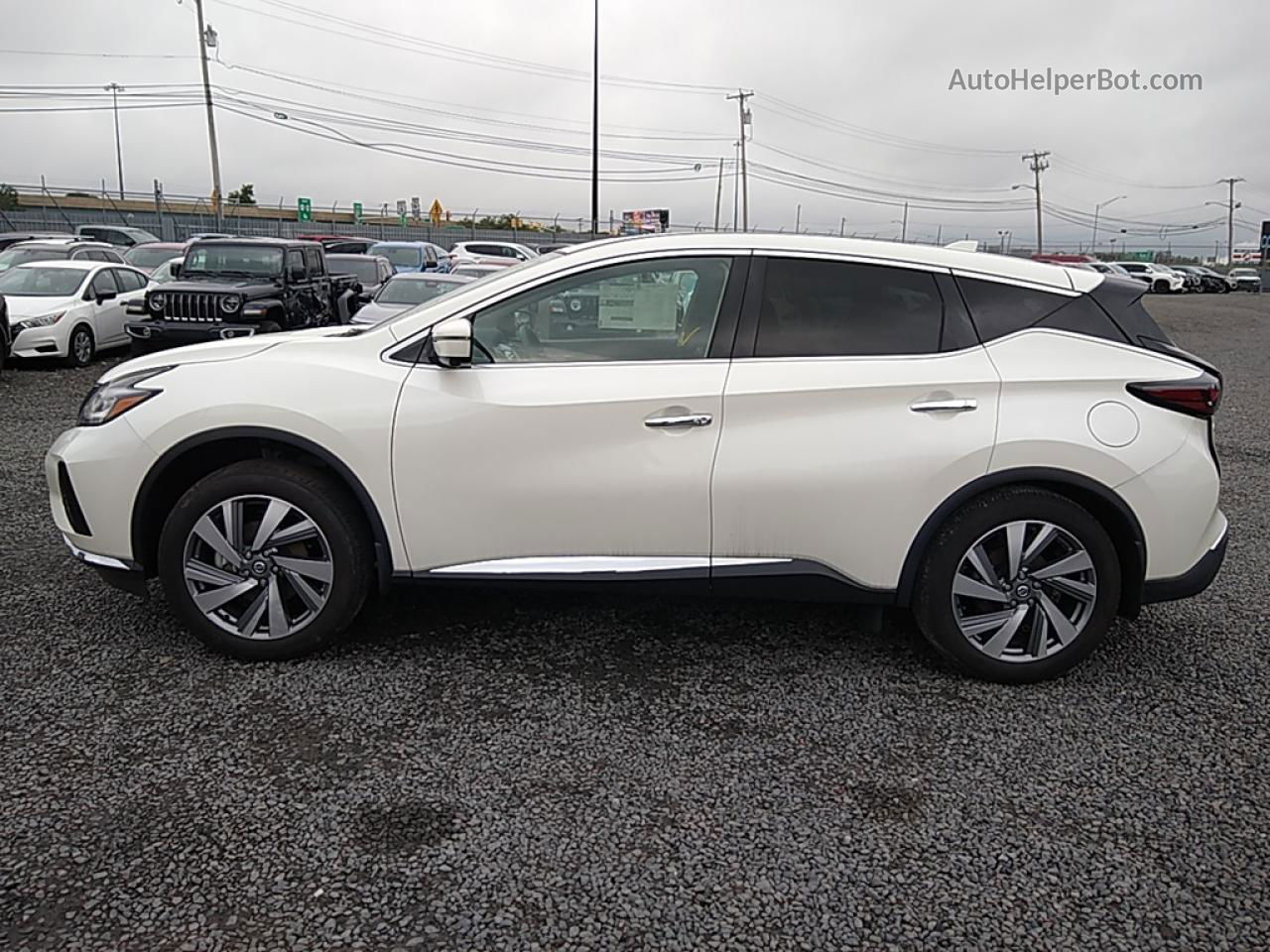 2021 Nissan Murano Sl White vin: 5N1AZ2CS0MC147065