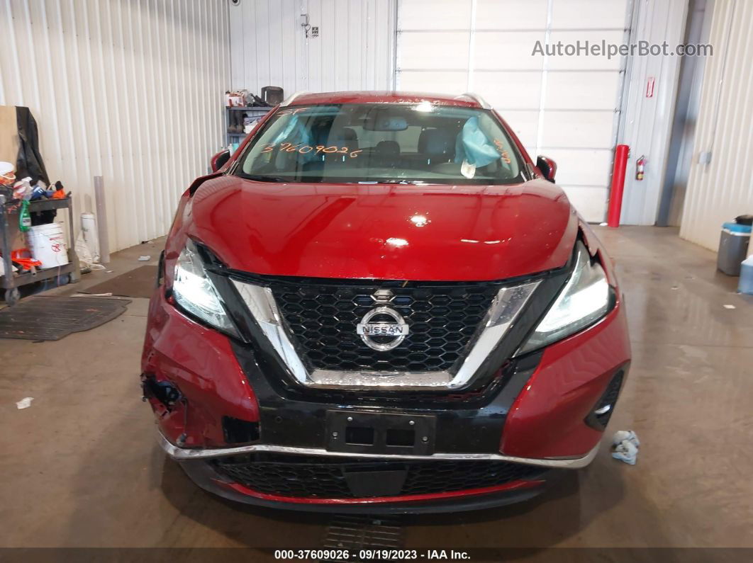 2021 Nissan Murano Sl Intelligent Awd Бордовый vin: 5N1AZ2CS1MC102555