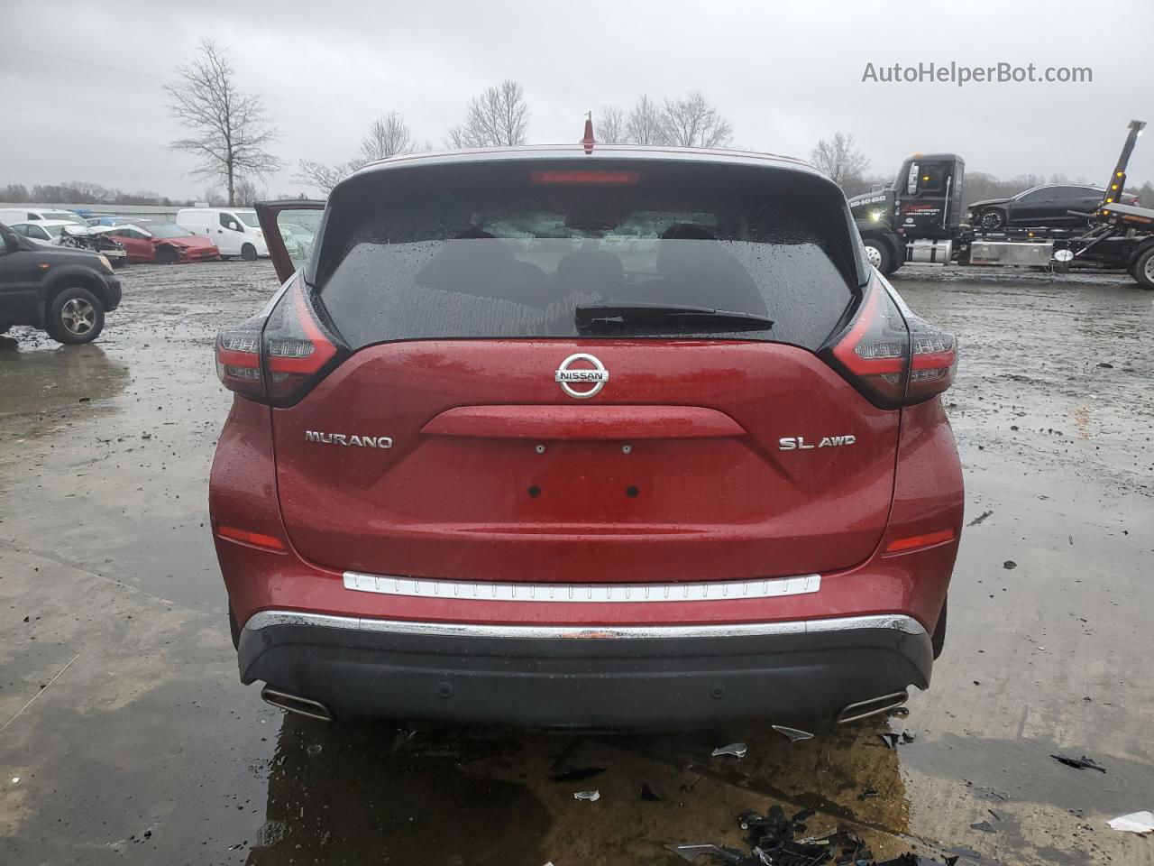 2021 Nissan Murano Sl Red vin: 5N1AZ2CS2MC115850