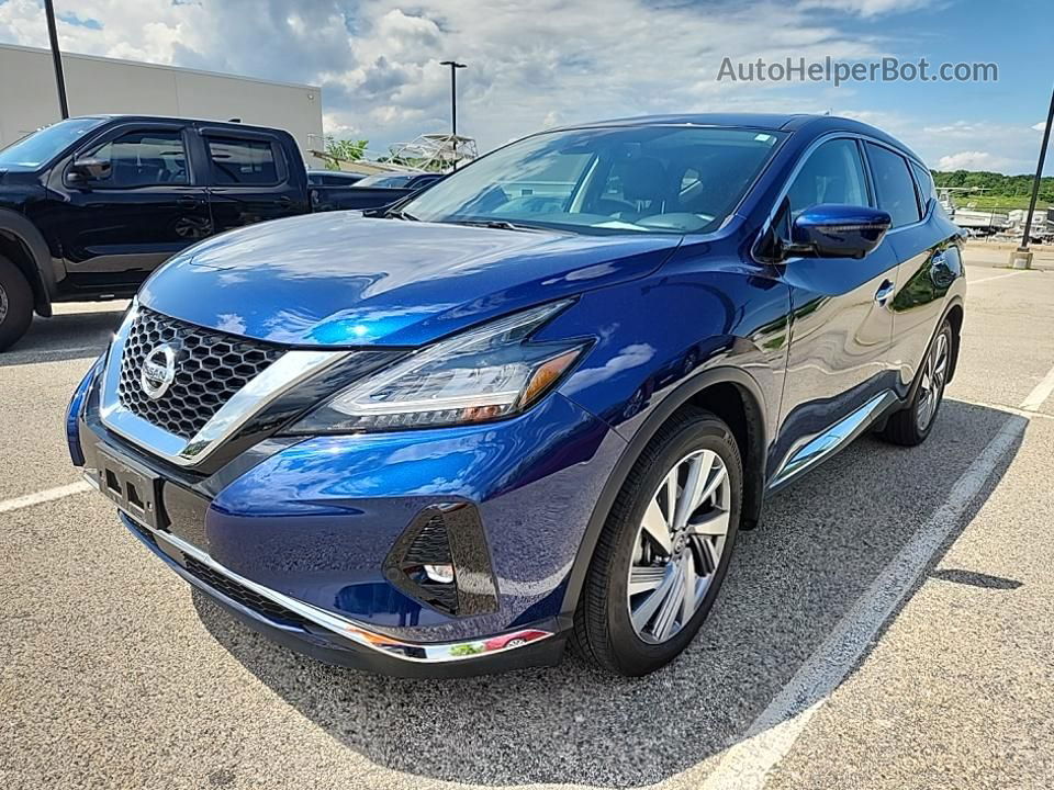 2021 Nissan Murano Sl Blue vin: 5N1AZ2CS2MC137878