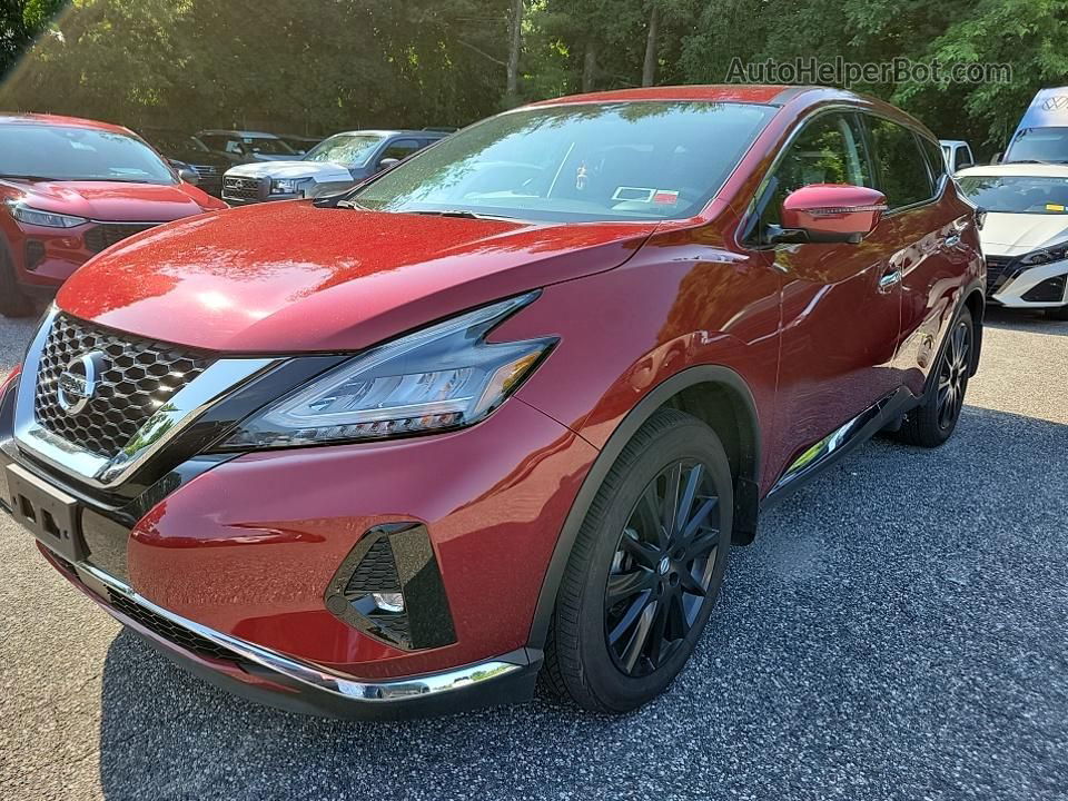 2021 Nissan Murano Sl Red vin: 5N1AZ2CS3MC124699