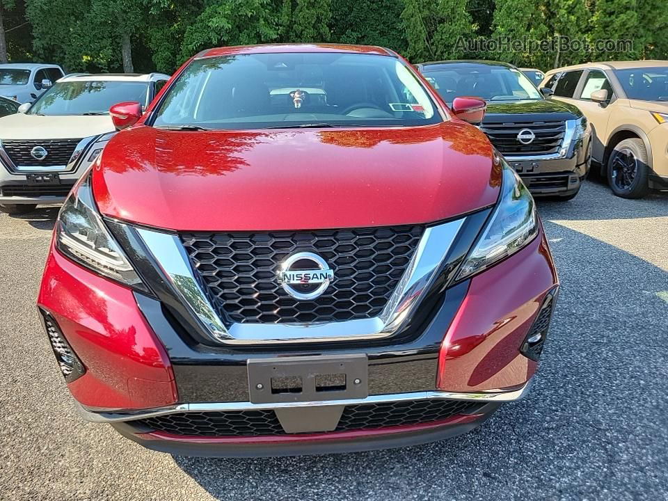 2021 Nissan Murano Sl Red vin: 5N1AZ2CS3MC124699