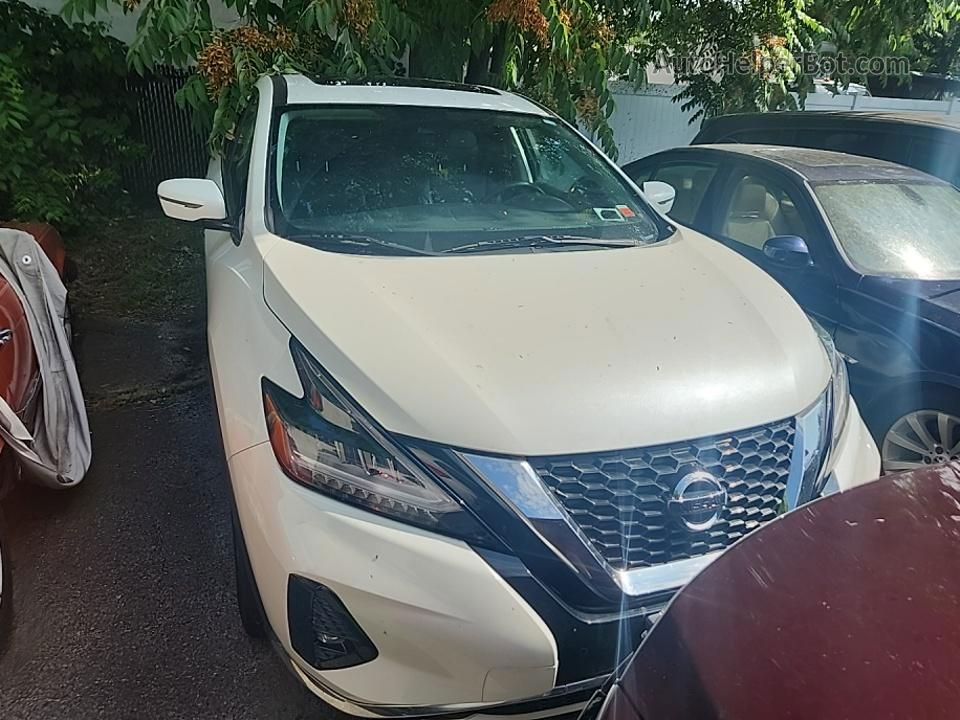 2021 Nissan Murano Sl White vin: 5N1AZ2CS4MC105563