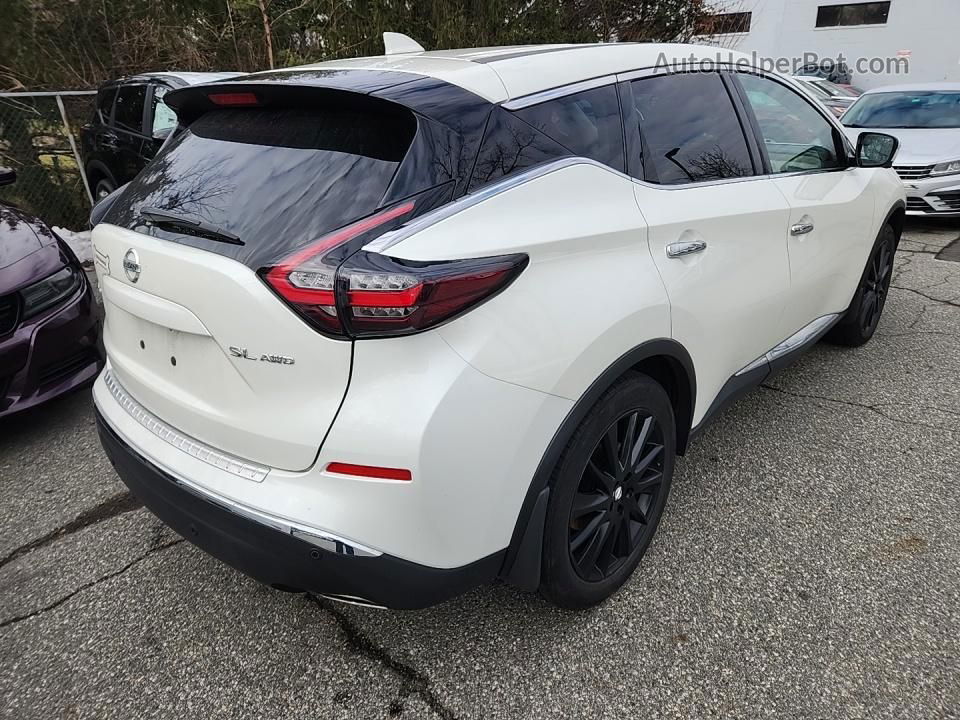 2021 Nissan Murano Sl White vin: 5N1AZ2CS5MC125191