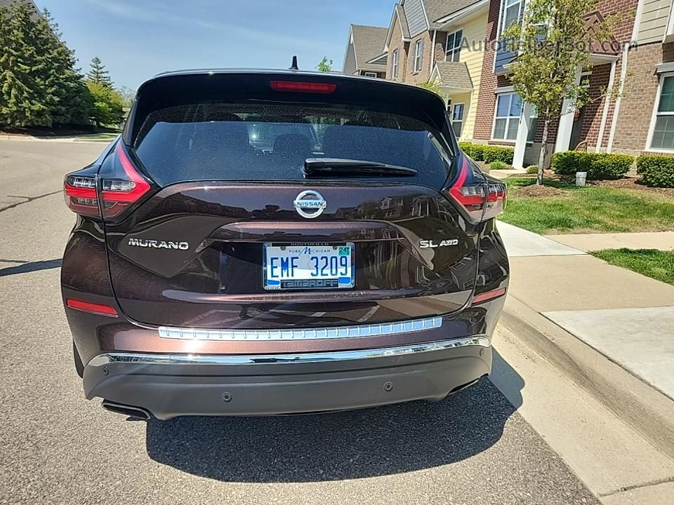 2021 Nissan Murano Sl Коричневый vin: 5N1AZ2CS5MC132559