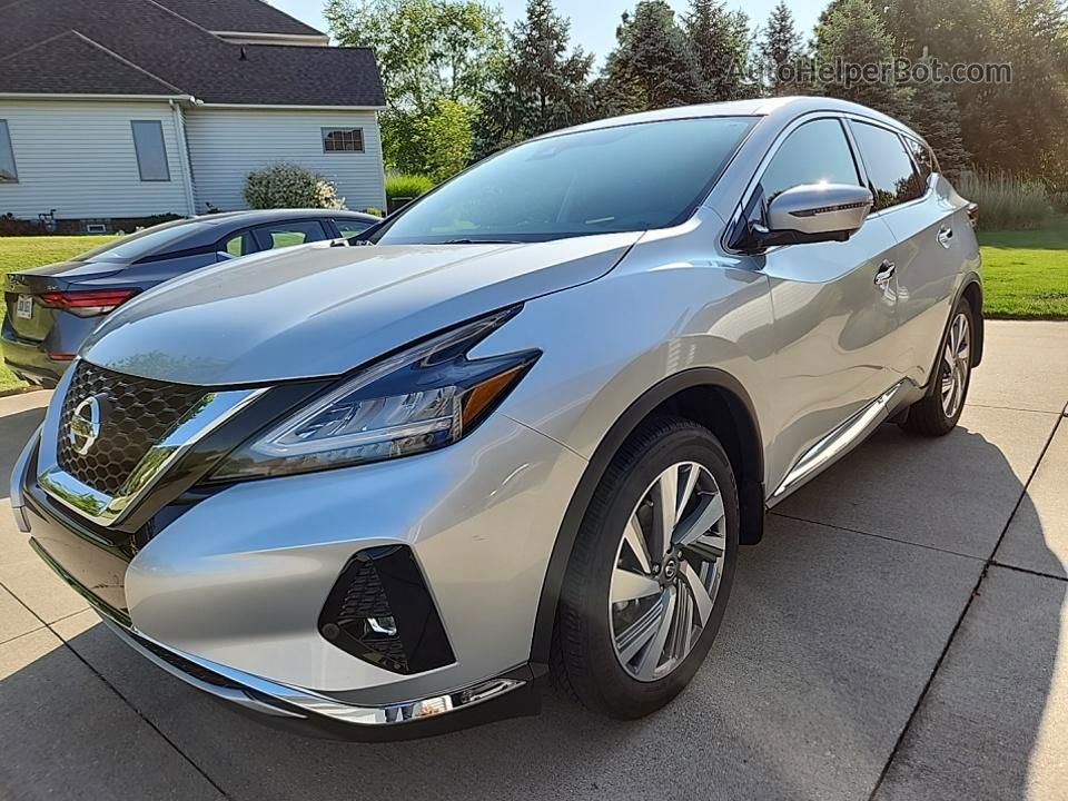 2021 Nissan Murano Sl Серебряный vin: 5N1AZ2CS5MC137390