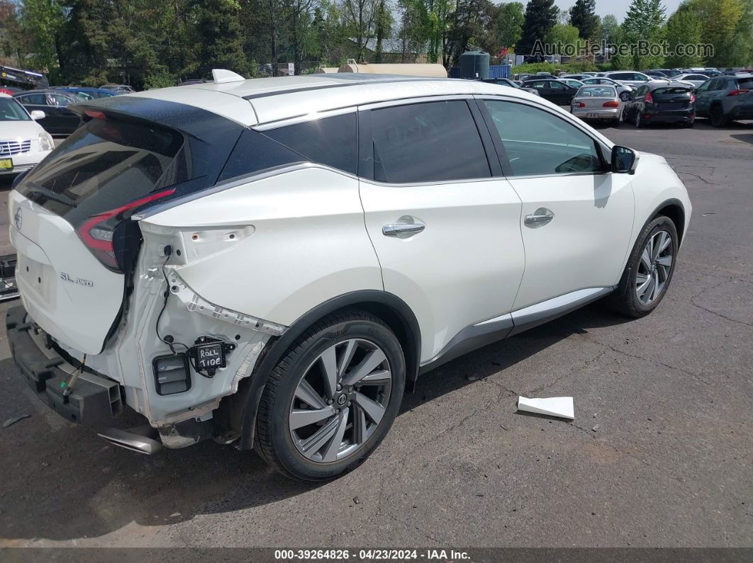 2021 Nissan Murano Sl Intelligent Awd White vin: 5N1AZ2CS8MC108658