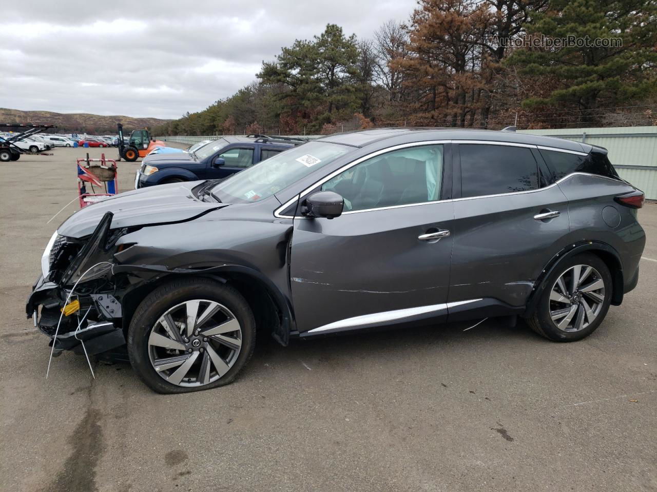 2021 Nissan Murano Sl Gray vin: 5N1AZ2CSXMC124778