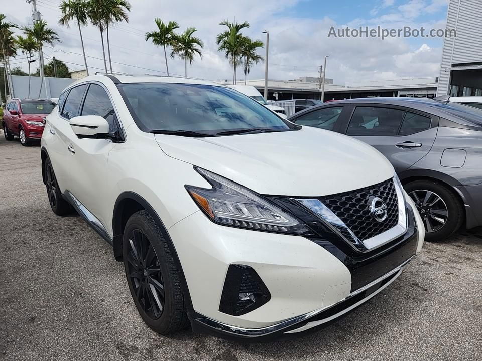 2021 Nissan Murano Sl White vin: 5N1AZ2CSXMC133593