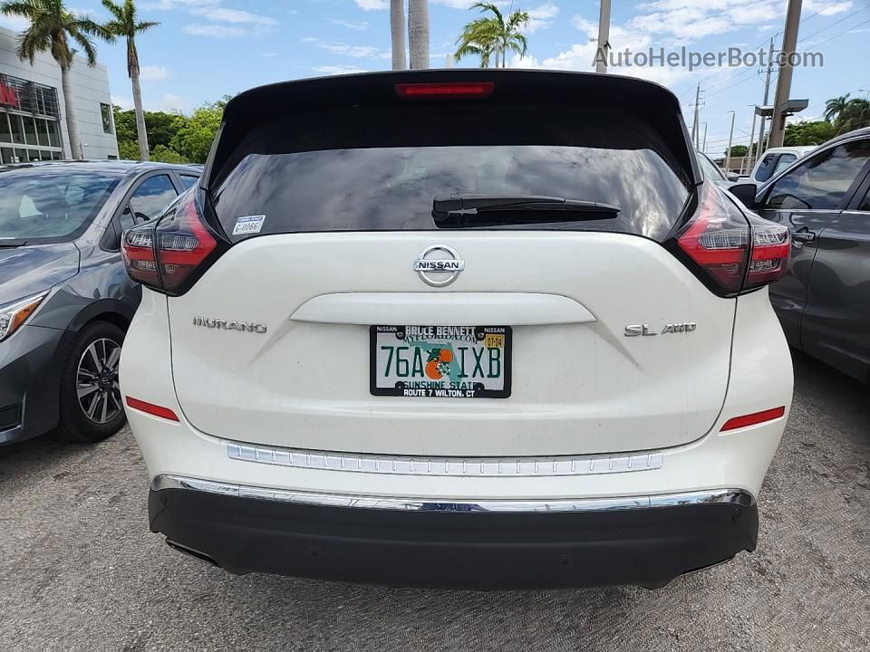 2021 Nissan Murano Sl White vin: 5N1AZ2CSXMC133593