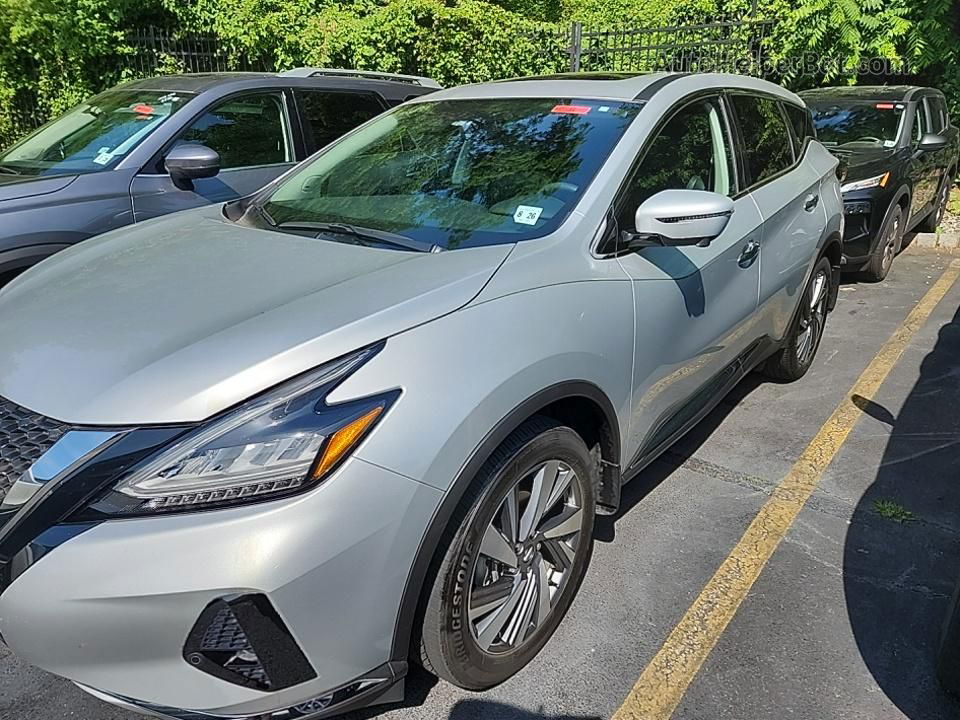 2021 Nissan Murano Sl Silver vin: 5N1AZ2CSXMC138017