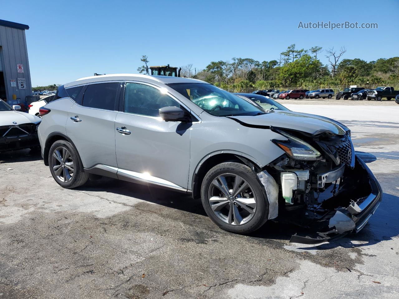 2021 Nissan Murano Platinum Серый vin: 5N1AZ2DJ2MC113893