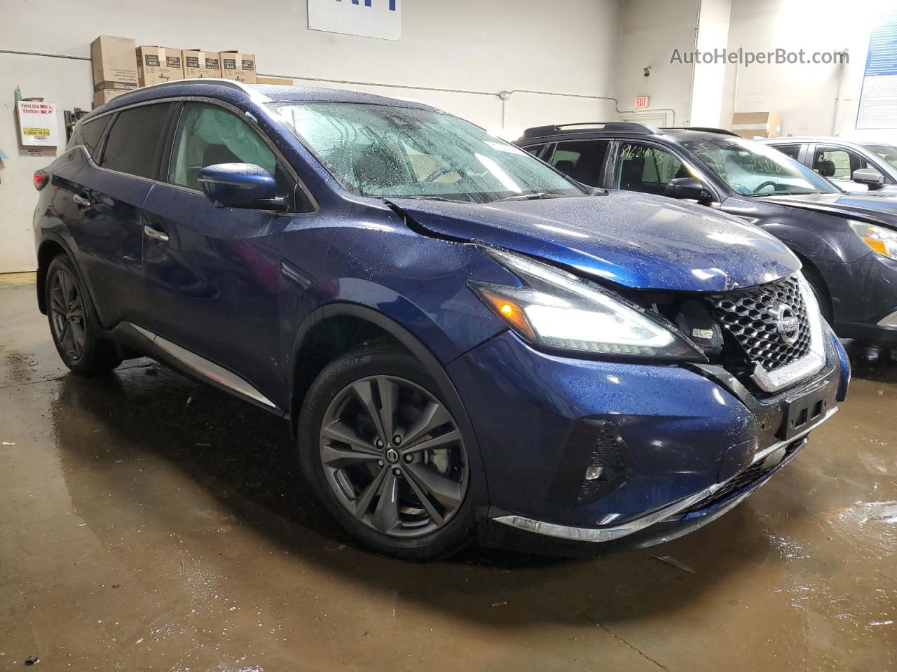 2021 Nissan Murano Platinum Синий vin: 5N1AZ2DS0MC126599