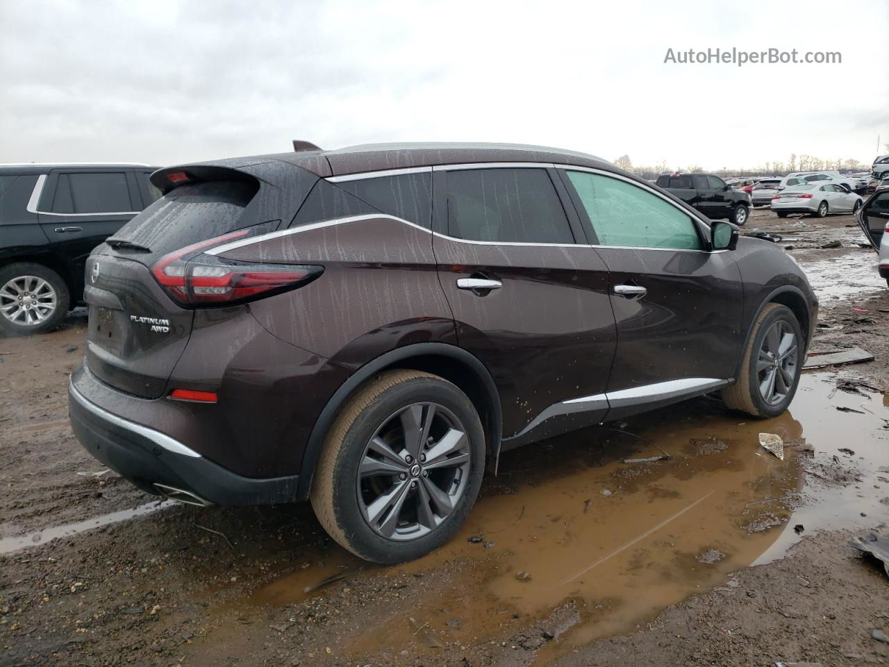 2021 Nissan Murano Platinum Темно-бордовый vin: 5N1AZ2DS1MC111903