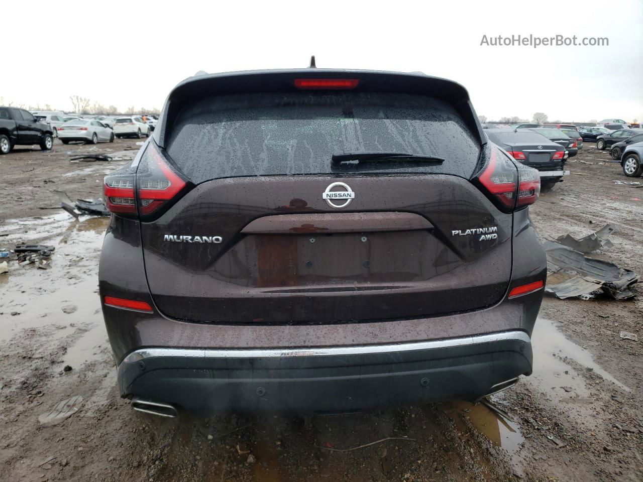 2021 Nissan Murano Platinum Темно-бордовый vin: 5N1AZ2DS1MC111903