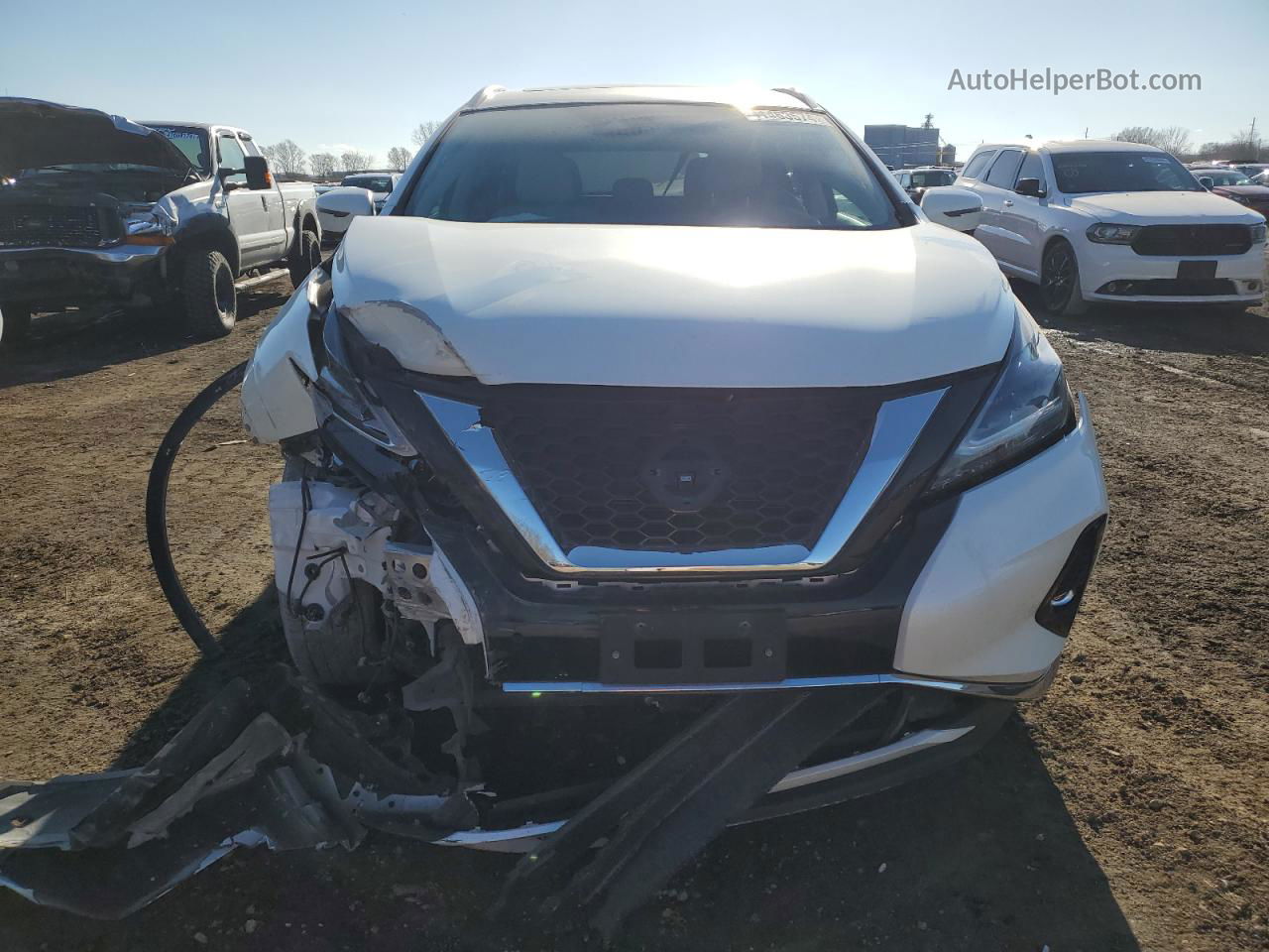 2021 Nissan Murano Platinum White vin: 5N1AZ2DS4MC143793