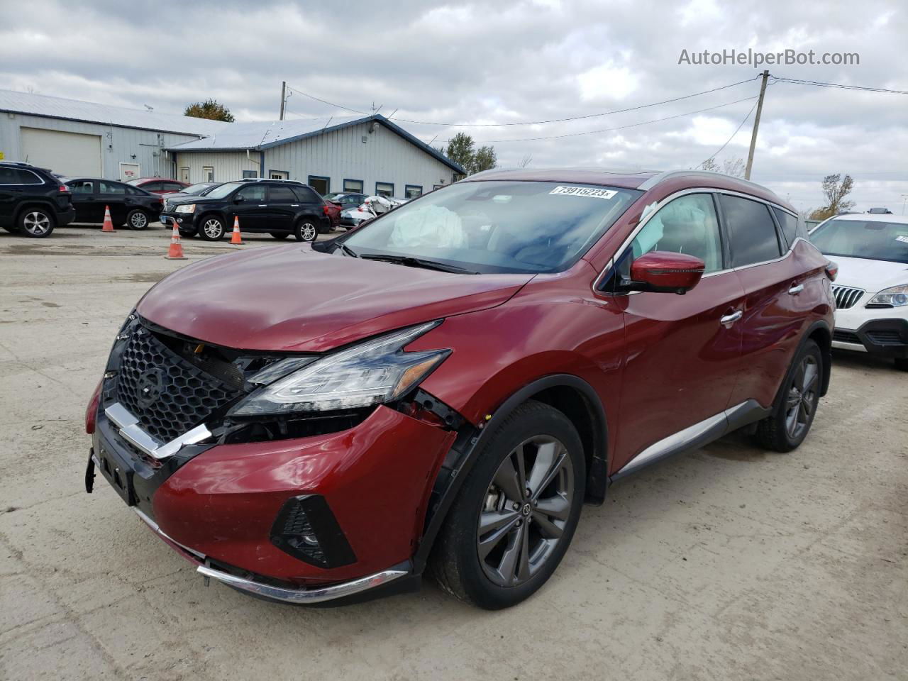 2021 Nissan Murano Platinum Burgundy vin: 5N1AZ2DS8MC113776