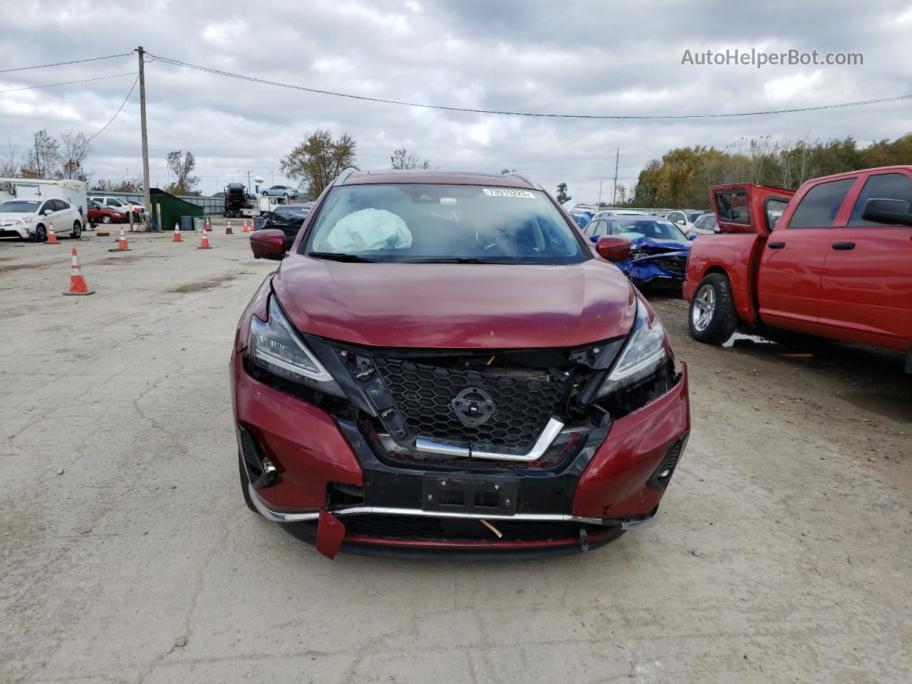 2021 Nissan Murano Platinum Burgundy vin: 5N1AZ2DS8MC113776