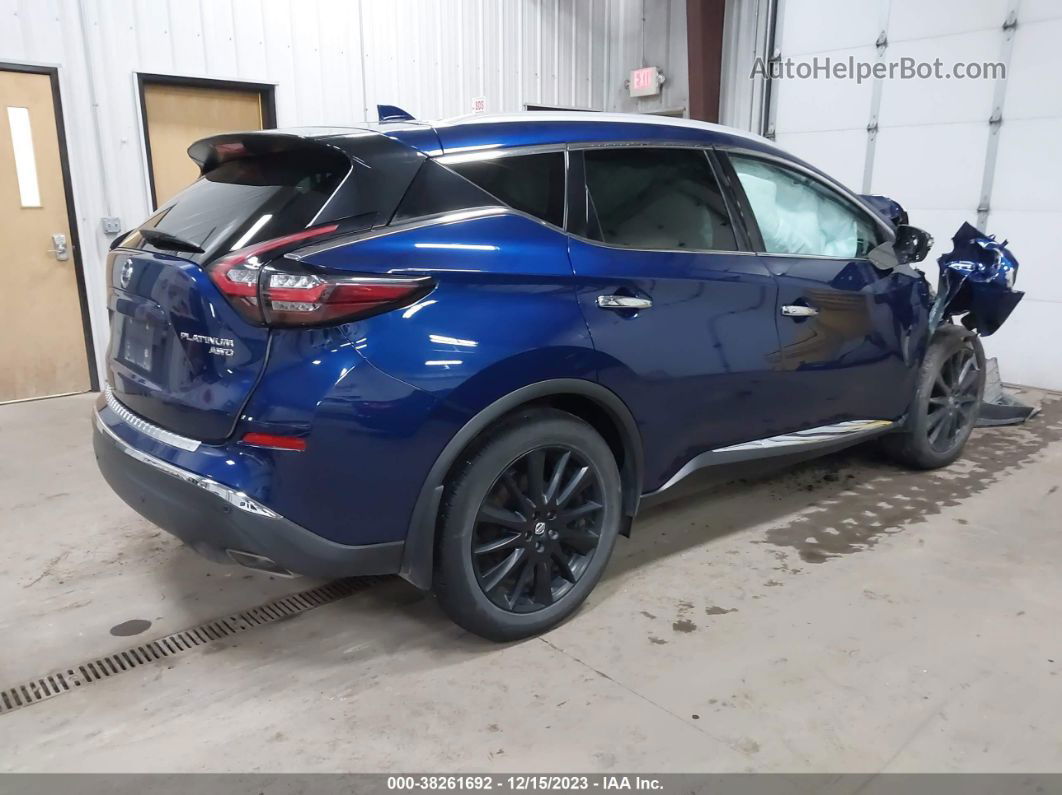 2021 Nissan Murano Platinum Intelligent Awd Blue vin: 5N1AZ2DS9MC101894