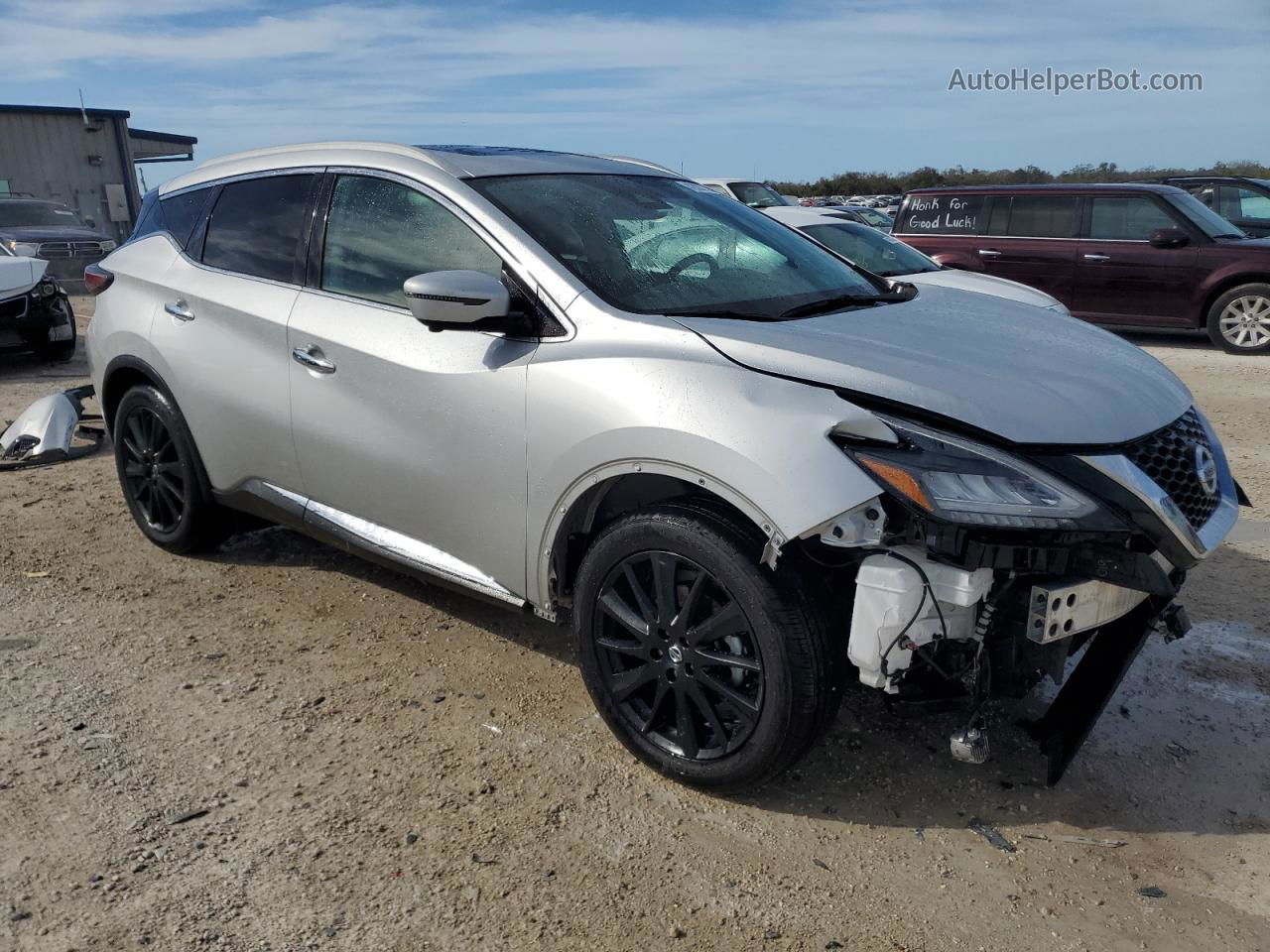 2021 Nissan Murano Platinum Серебряный vin: 5N1AZ2DSXMC100558