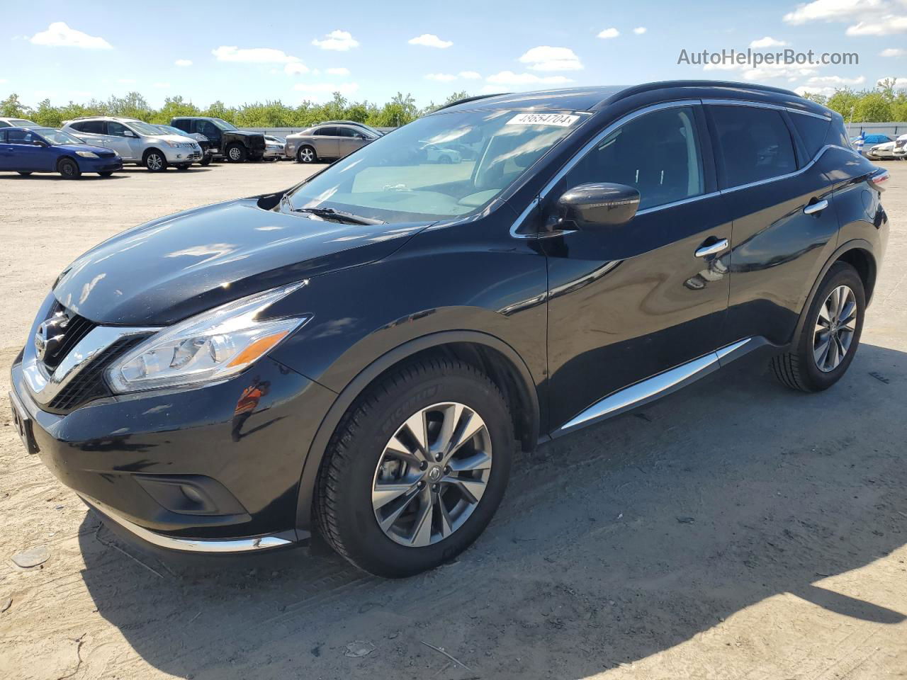 2017 Nissan Murano S Черный vin: 5N1AZ2MG0HN108688