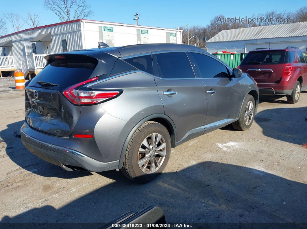 2017 Nissan Murano Sv Серый vin: 5N1AZ2MG0HN147099