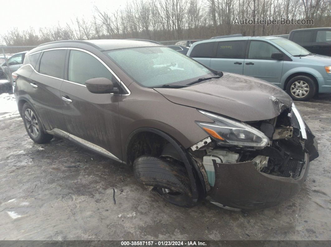 2018 Nissan Murano Sv Коричневый vin: 5N1AZ2MG0JN123987