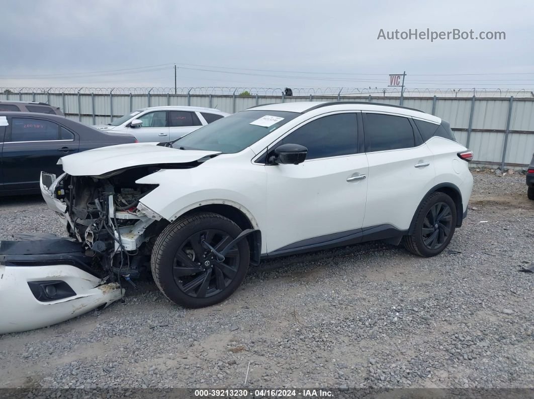 2018 Nissan Murano Sl White vin: 5N1AZ2MG0JN131068