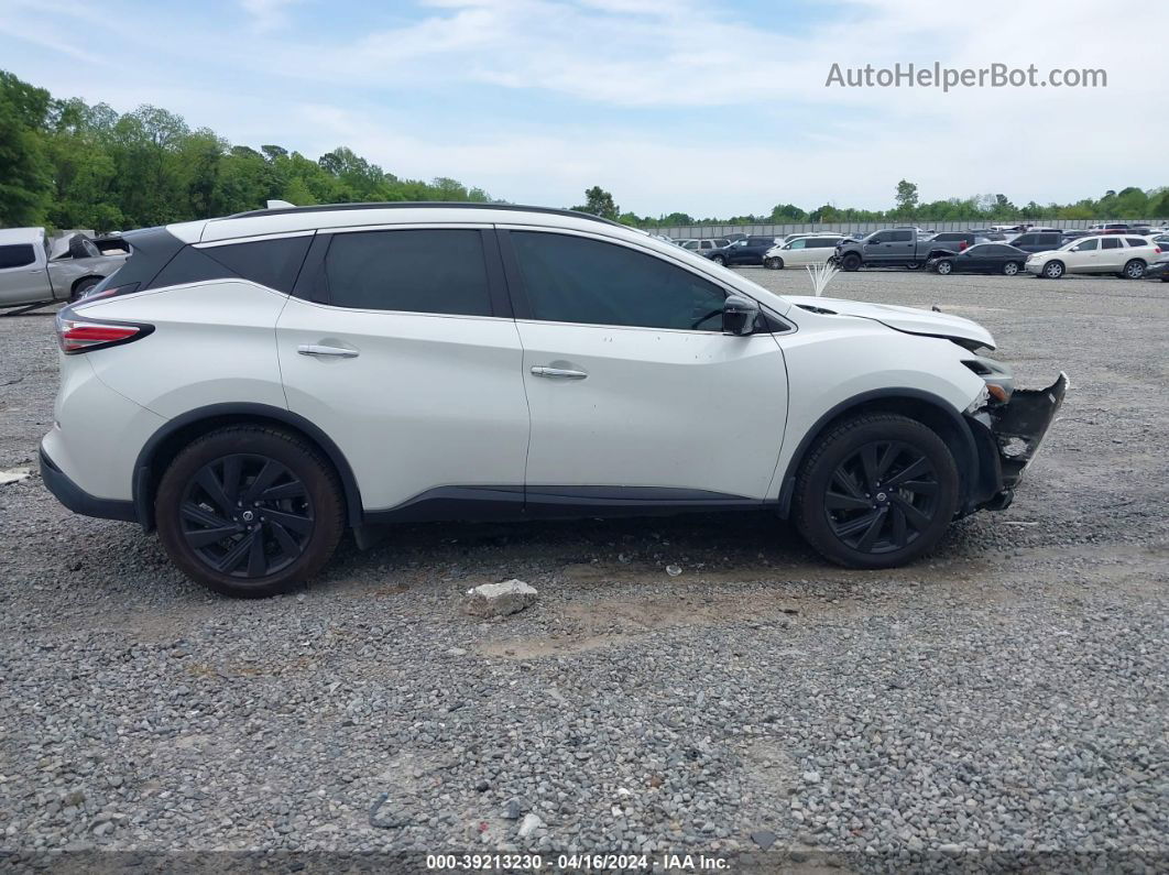 2018 Nissan Murano Sl White vin: 5N1AZ2MG0JN131068