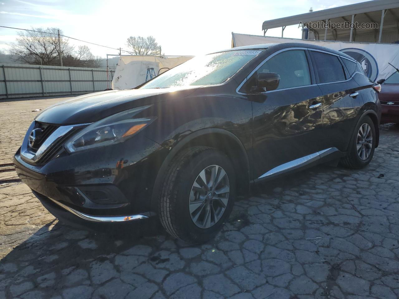 2018 Nissan Murano S Black vin: 5N1AZ2MG0JN158593