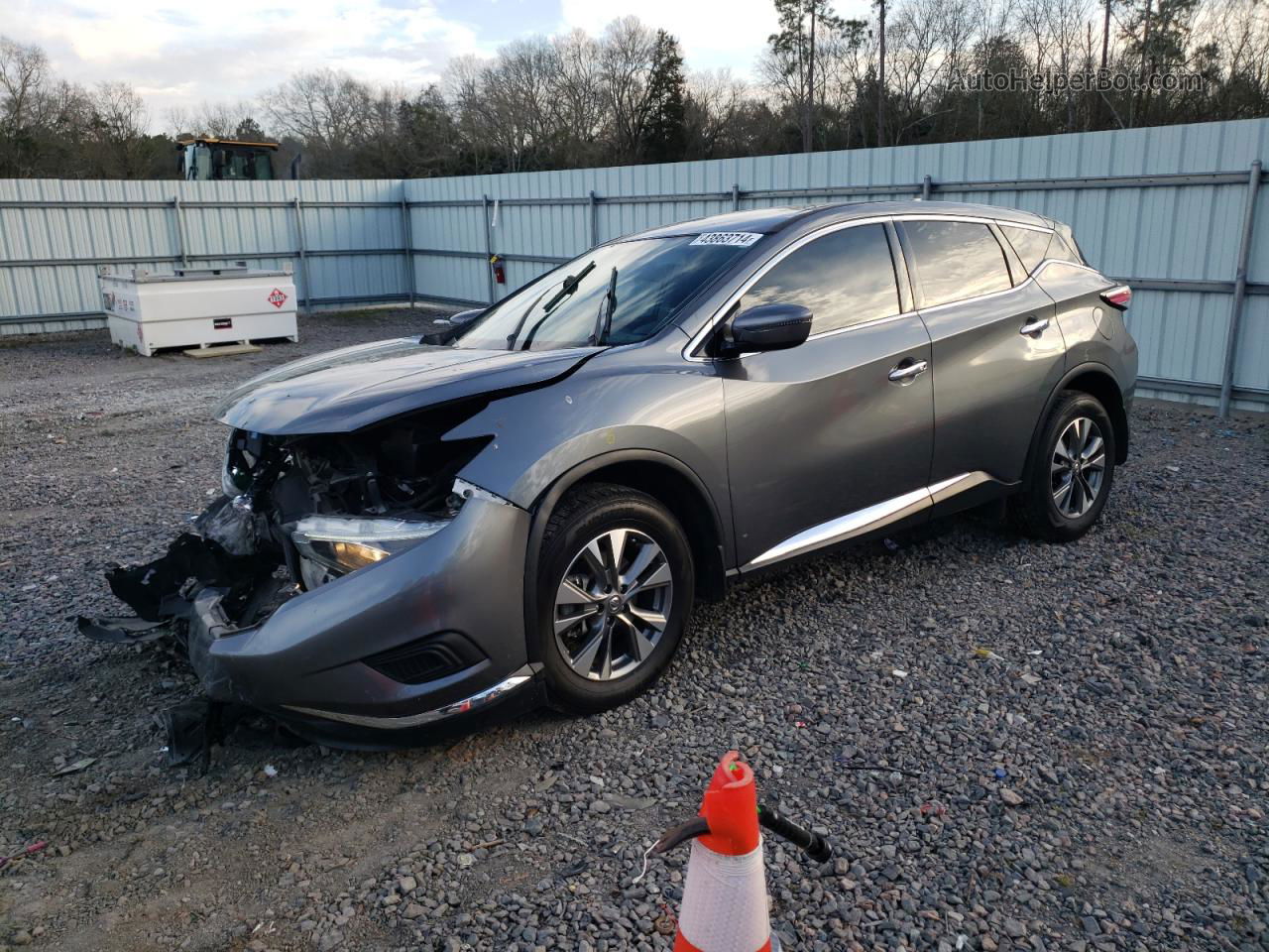 2018 Nissan Murano S Gray vin: 5N1AZ2MG0JN164880