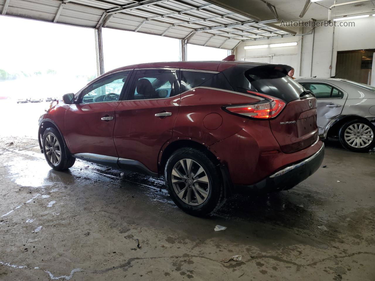 2018 Nissan Murano S Burgundy vin: 5N1AZ2MG0JN180335