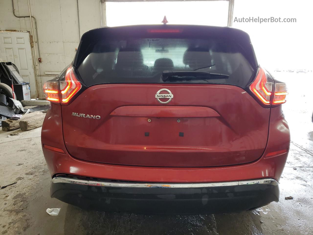 2018 Nissan Murano S Burgundy vin: 5N1AZ2MG0JN180335