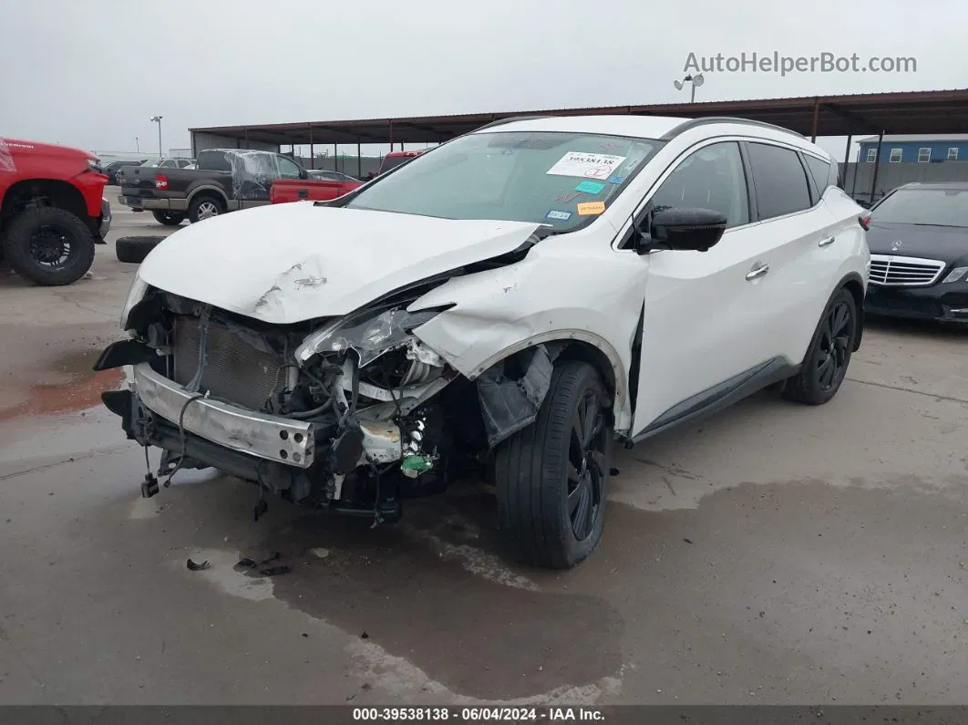 2018 Nissan Murano Sl White vin: 5N1AZ2MG0JN200048