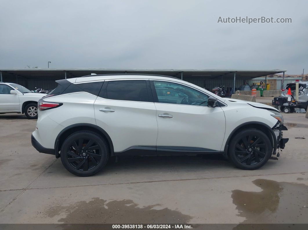 2018 Nissan Murano Sl White vin: 5N1AZ2MG0JN200048