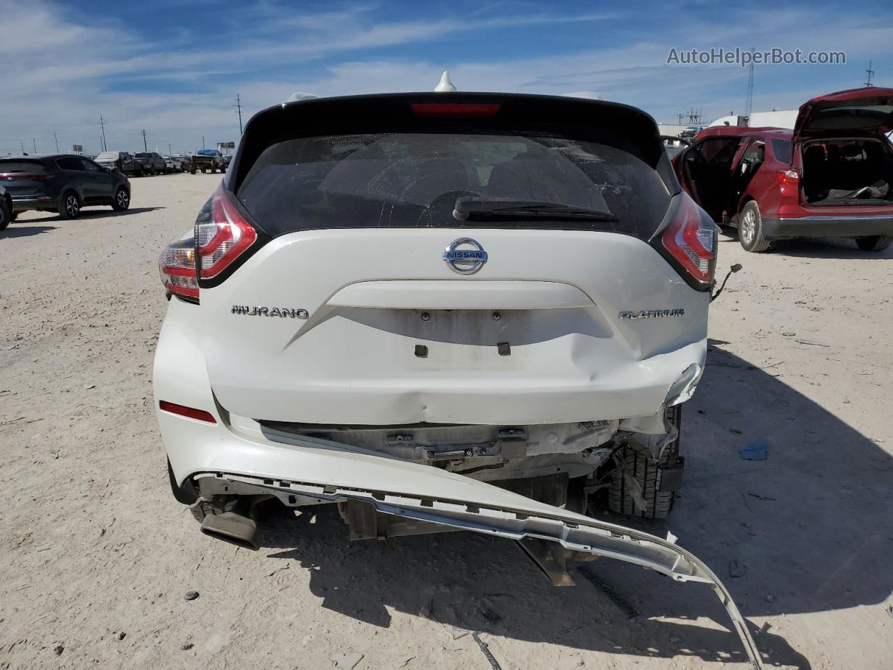 2017 Nissan Murano S White vin: 5N1AZ2MG1HN105900